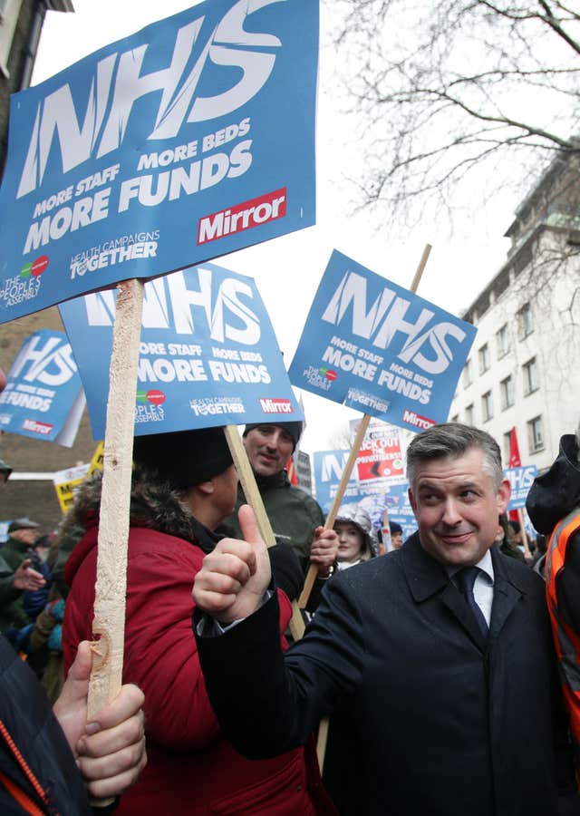 NHS march