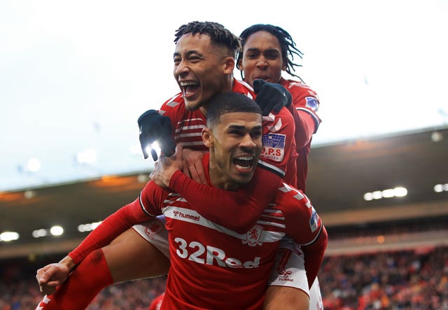 Ashley Fletcher celebrates his goal