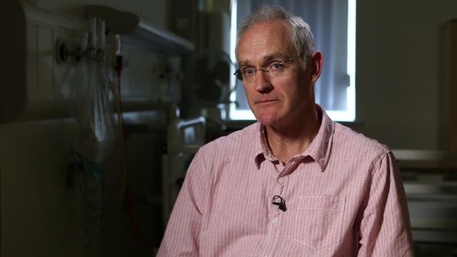 Dr Duncan Murray is head of the intensive care department, at Salisbury District Hospital (BBC Newsnight/PA)