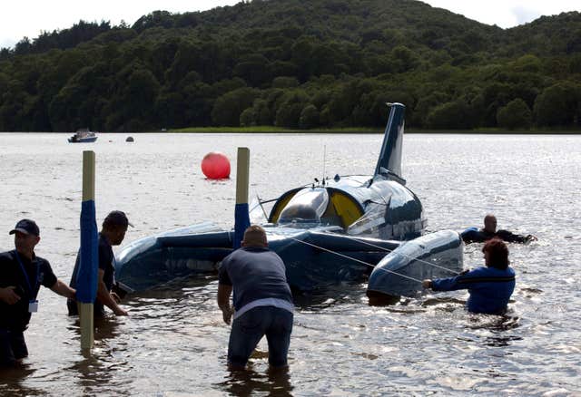 Bluebird K7 returned to the water in Scotland in August