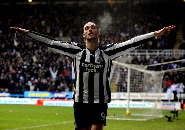 Andy Carroll is back on Tyneside