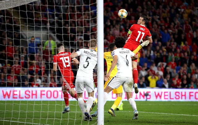 Gareth Bale headed home Wales' late winner