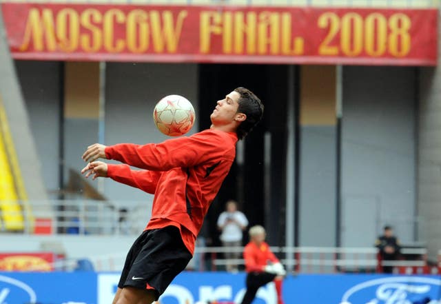 Cristiano Ronaldo had been enjoyed a successful season heading into the 2008 Champions League final. (Owen Humphreys/PA)