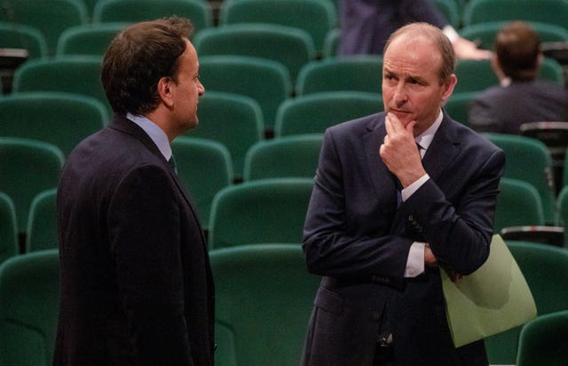 Leo Varadkar and Micheal Martin