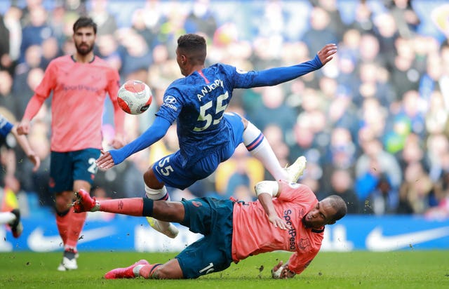 Djibril Sidibe went in strong on Chelsea debutant Faustino Anjorin