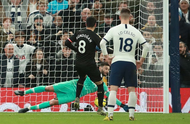 Gundogan was denied by Hugo Lloris on Sunday