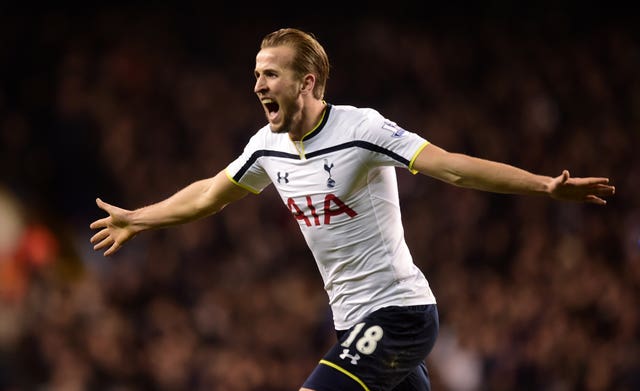 Tottenham’s Harry Kane celebrates