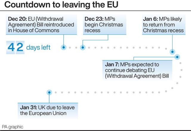 Countdown to leaving the EU