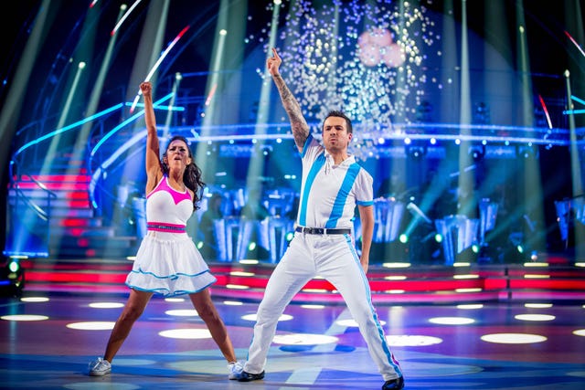 Bayley (right) was injured whilst appearing in Strictly Come Dancing
