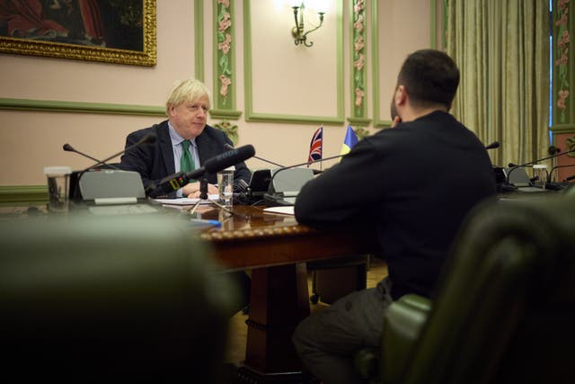 Boris Johnson visit to Ukraine