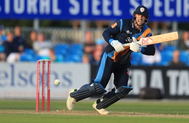 Billy Godleman at the crease for Derbyshire.