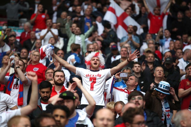 Fans were allowed into stadiums for the tournament