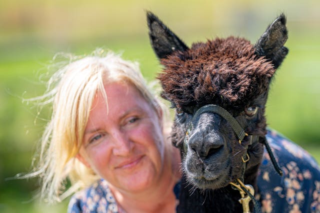 Geronimo previously pictured with owner Helen Macdonald (Ben Birchall/PA)