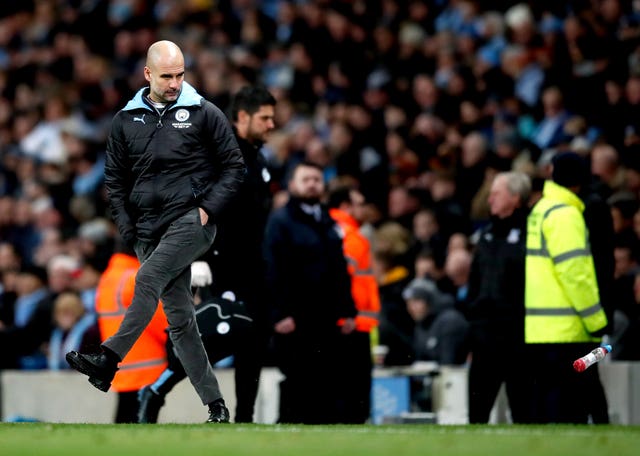 Manchester City manager Pep Guardiola's frustration was clear after letting victory slip