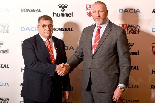 RFL chief executive Ralph Rimmer (right) is still hoping newEngland Head Coach Unveiling – University of Bolton Stadium