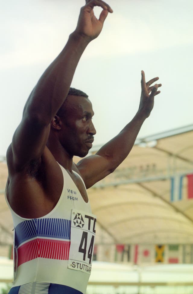 Men's 100m Race – Linford Christie – World Championships in Athletics – Stuttgart