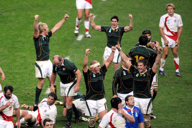 England suffered World Cup final heartache against South Africa in France