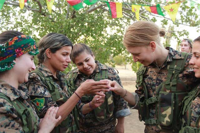 Anna Campbell,of Lewes, died fighting with the Kurdish armed unit in Syria (YPJ/PA)