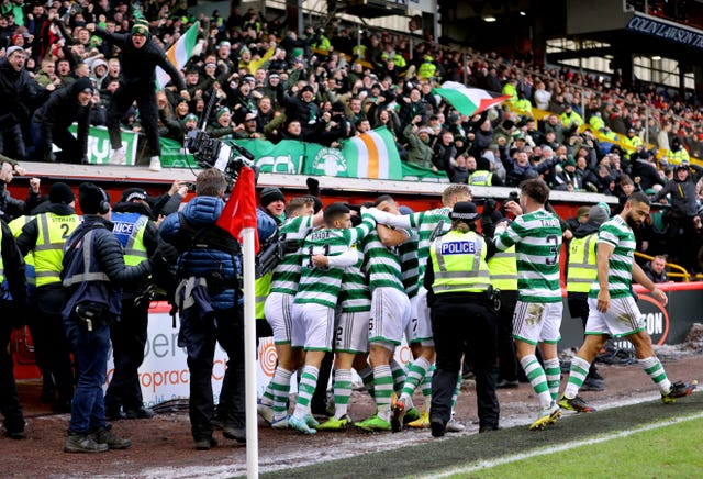 Aberdeen v Celtic – cinch Premiership – Pittodrie Stadium