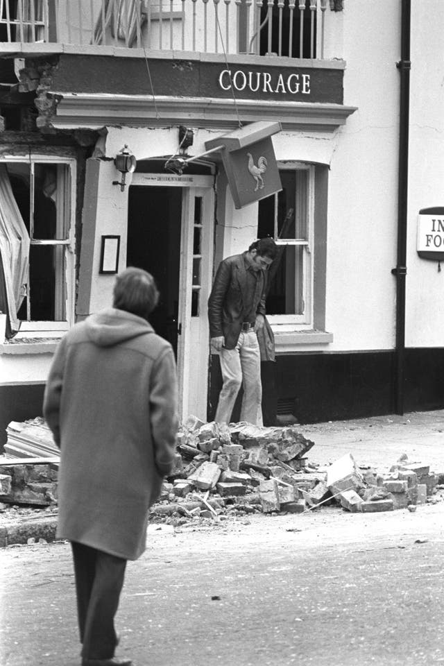 Horse and Groom pub bombing scene