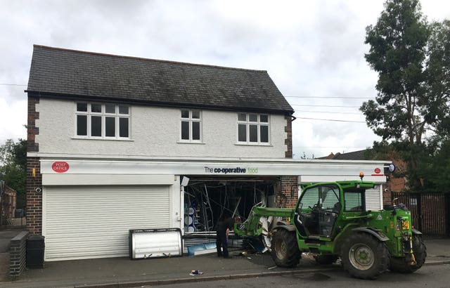 Cash machine ram raid in Leicester