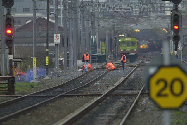 Subsided Railtracks