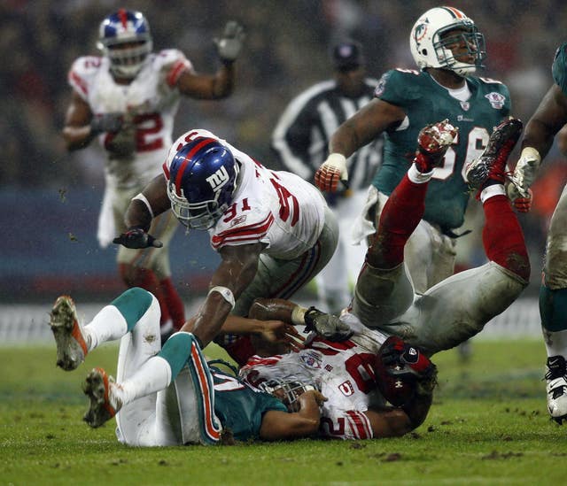 Miami Dolphins take on the New York Giants at Wembley