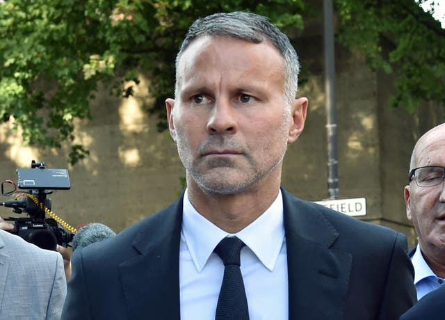 Ryan Giggs outside court