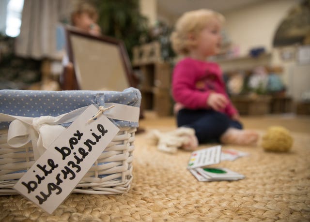 A ‘bite box’ at the Tops Day Nursery in Corfe Mullan, Dorset