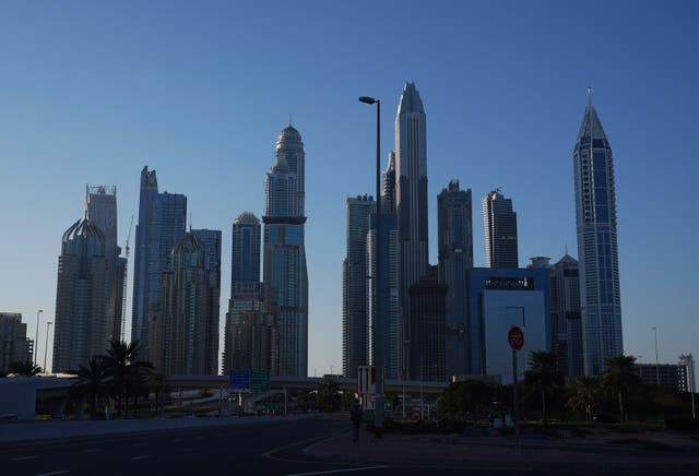 He headed to Dubai following the crash (PA)