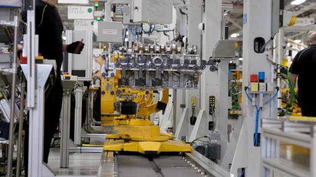 A view of a car production line