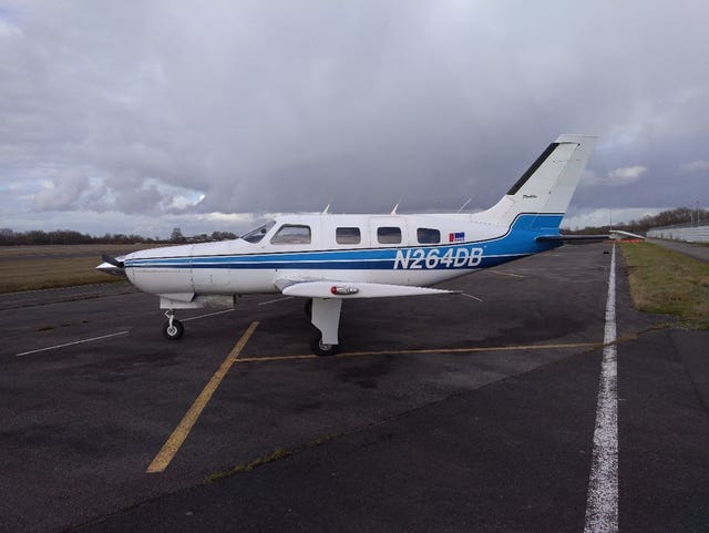 The Piper Malibu aircraft N264DB which crashed into the Channel