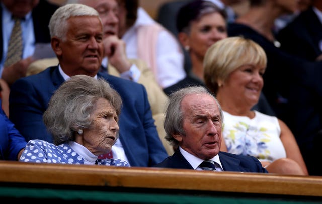 Former British Formula One racing driver Sir Jackie Stewart in the Royal Box