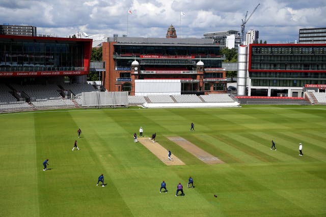 A general view of play during day three at Old Trafford