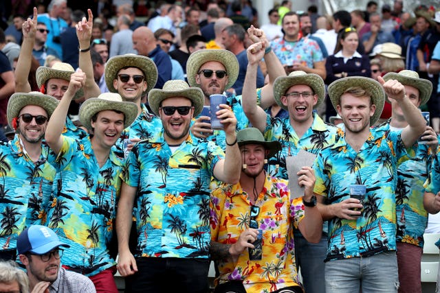 Fans packed into Edgbaston