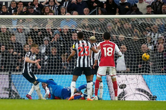 Anthony Gordon's winner sparked a furious reaction from Arsenal