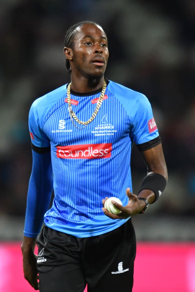 Chris Jordan says friend and team-mate Jofra Archer, pictured, will rise to the occasion of playing for England