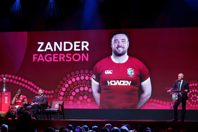 Zander Fagerson is announced as a Lion