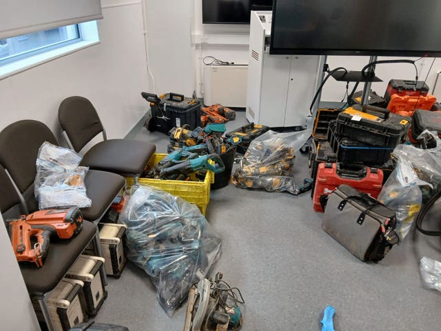 Police seize suspected stolen power tools
