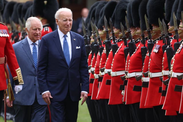 The King and Joe Biden