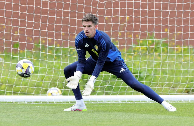 Ross Doohan in Scotland training