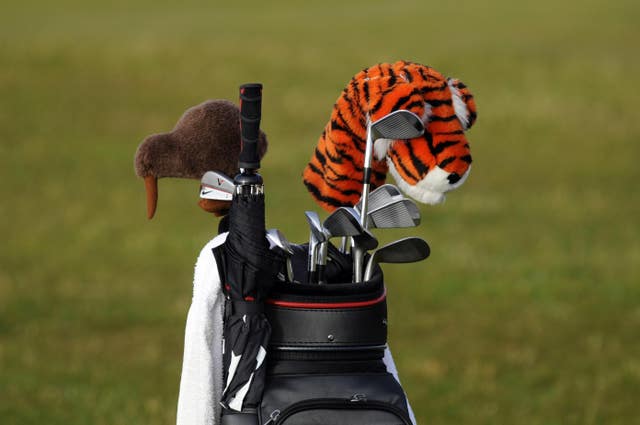 Tiger Woods' golf bag during at The Open Championship 2010 at St Andrews, Fife, Scotland 