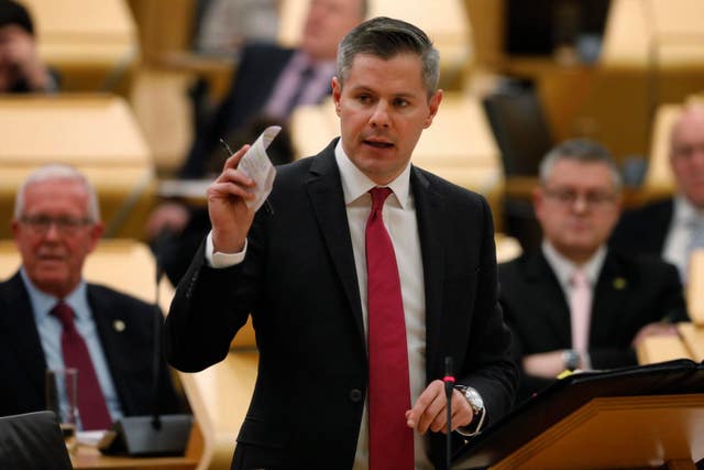 Finance Secretary Derek Mackay