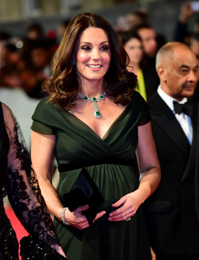 The Duchess of Cambridge attending the Baftas (Ian West/PA) 