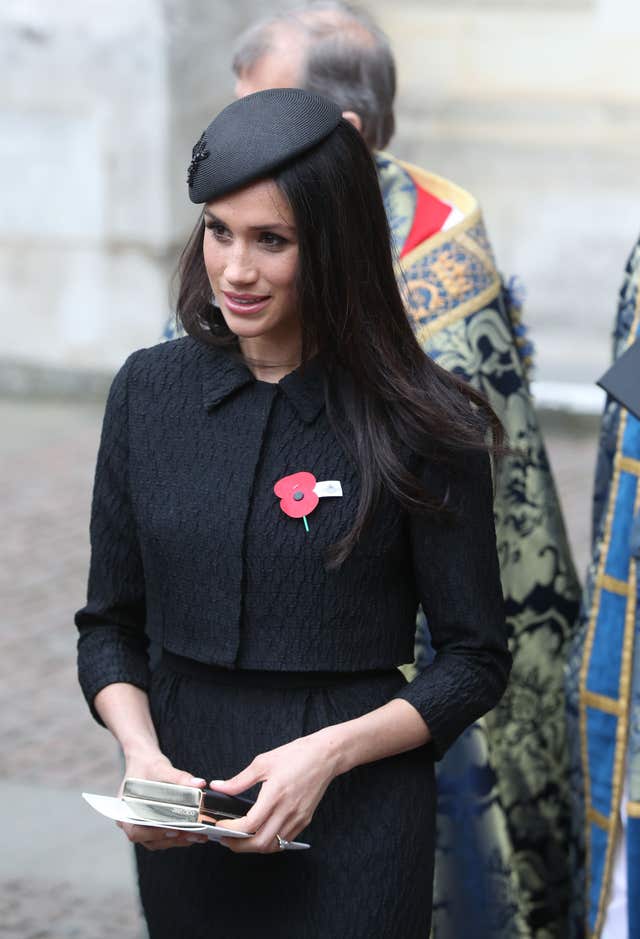 Ms Markle leaving the service (Jonathan Brady/PA)