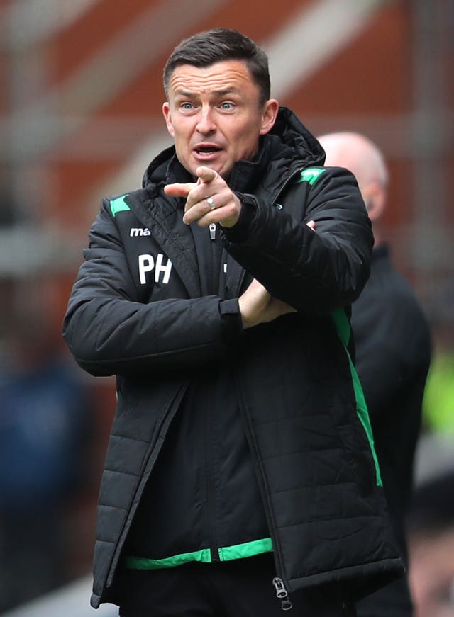 Hibernian manager Paul Heckingbottom