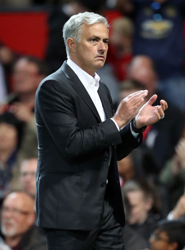Jose Mourinho applauds Manchester United fans