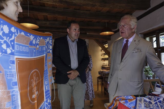The King during his visit to Romania