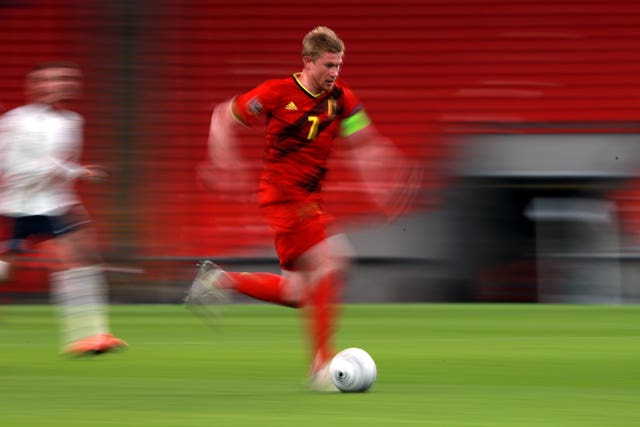 Belgium's Kevin De Bruyne was not firing on all cylinders against England last month