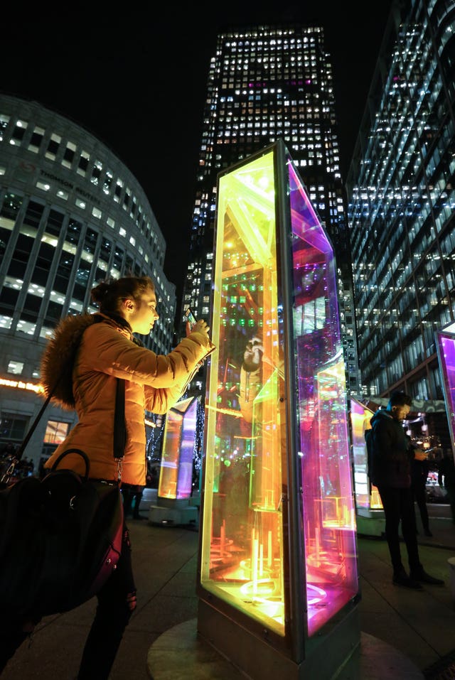 Canary Wharf Winter Lights